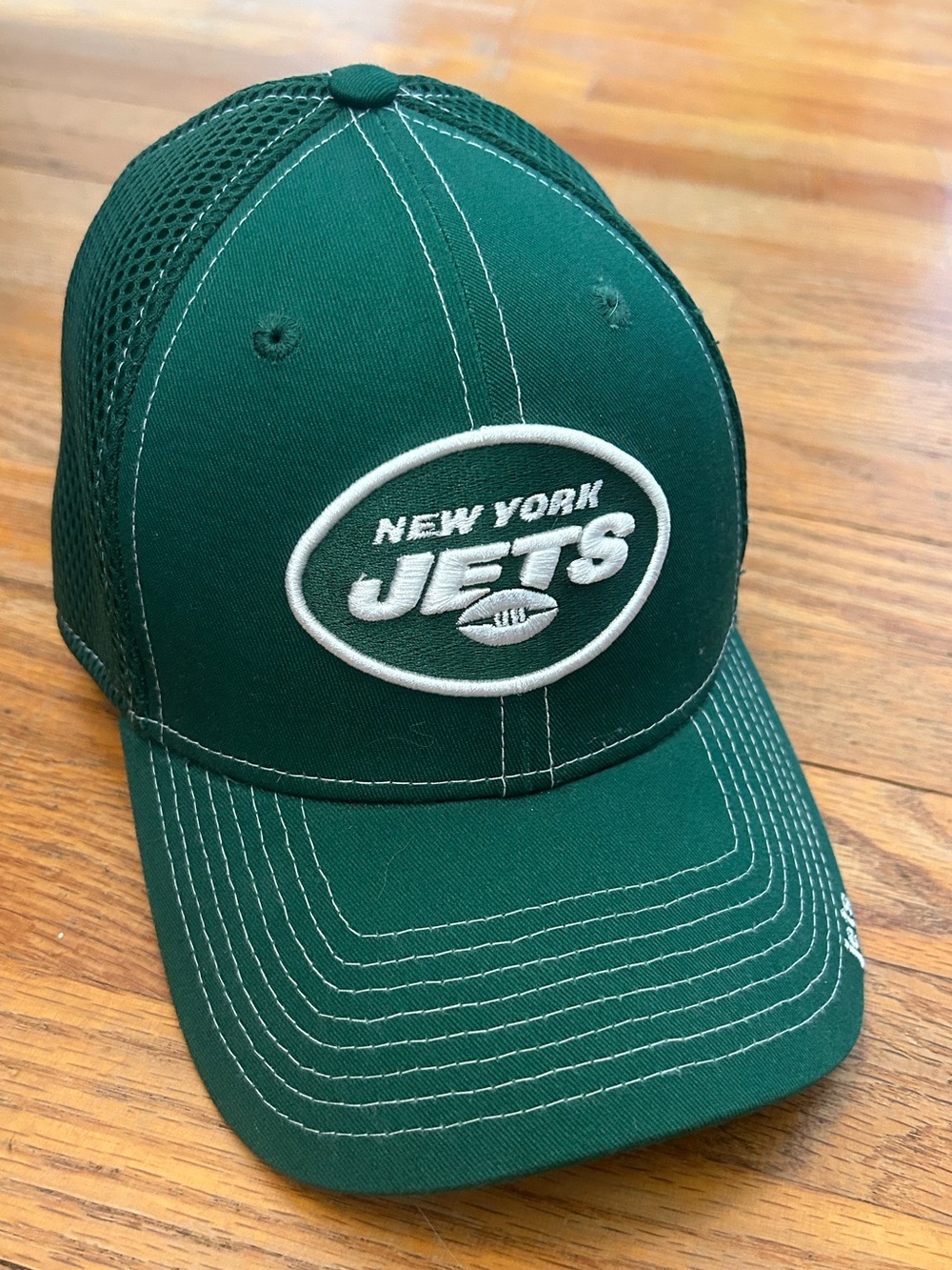 New York Jets Green Mesh Back Fitted Cap Baseball Hat Medium/Large